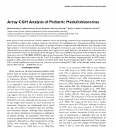 儿童髓母细胞瘤的阵列CGH分析