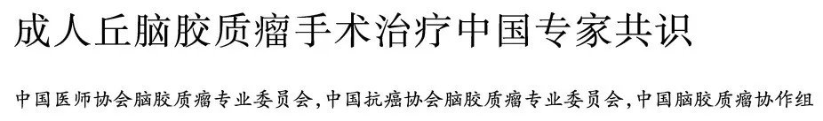 成人丘脑胶质瘤手术治疗中国专家共识