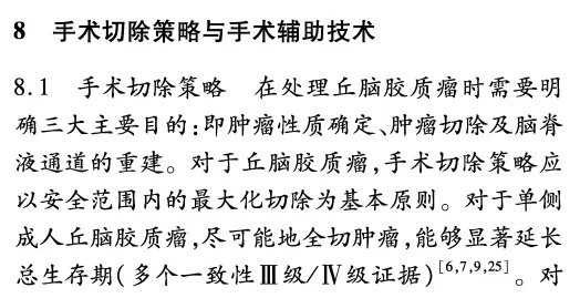 成人丘脑胶质瘤手术治疗中国专家共识